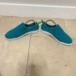 Vionic Malibu Beach Slip-On Shoes Canvas Women's 8.5 Sneaker Teal Beach resort